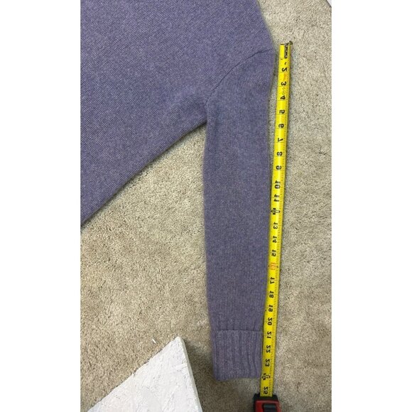 Ralph Lauren Women’s S Wool Cashmere Turtleneck Sweater Lavender Ribbed Knit - Picture 12 of 12